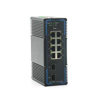 Industriële Ethernet Beheerde Schakelaar 8x10/100/1000base-t 2x1000base-x SFP+